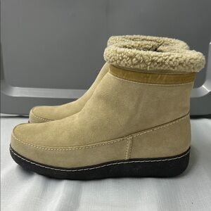 Lands' End suede ankle boots